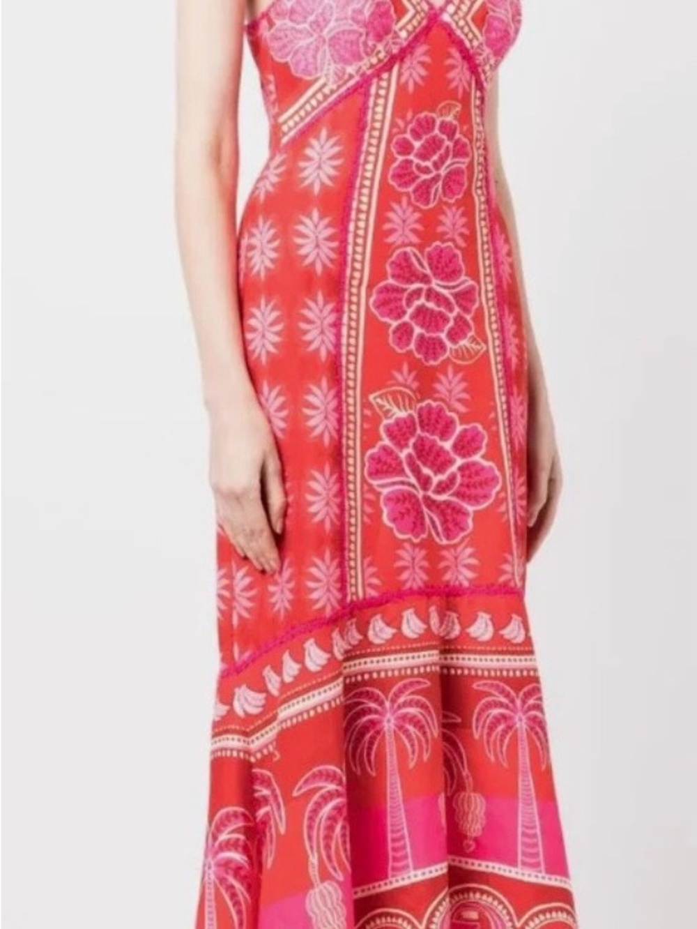 FARM Rio Pink and Red Floral Print Maxi Dress - Picture 2 of 6